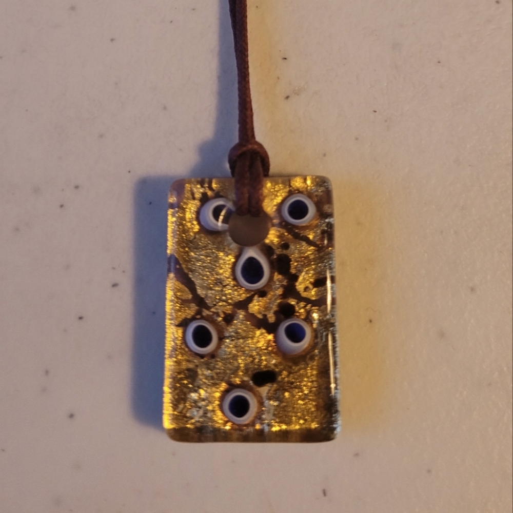 Murano Glass Pendant Necklace - Picture 3 of 6